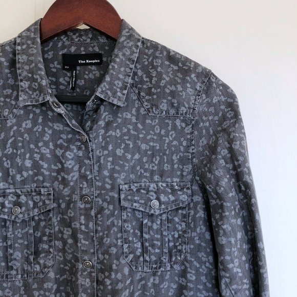 The Kooples Micro Acid Leopard Print Shirt - Picture 4 of 7